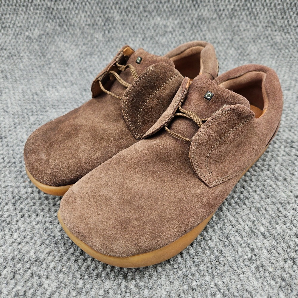 Earth Kalso (Women's 7.5) Brown Suede Oxfords Lace Up Comfort Casual Shoes